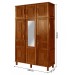 Guarda-Roupa Solteiro Campo Grande 6 Portas com Espelho Ypê - Rodmoveis