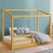 Mini-Cama Montessoriana Tutu Madeira Maciça Imbuia - Rodmoveis