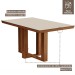 Mesa de Jantar 4 Lugares Lottus com Vidro Prêmio/Pena Bege - Lj Móveis