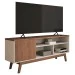 Rack para TV Até 50 Polegadas Trento 1 Porta Off White/Freijo - Panorama Móveis