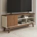 Rack para TV Até 50 Polegadas Trento 1 Porta Off White/Freijo - Panorama Móveis