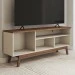 Rack para TV Até 50 Polegadas Trento 1 Porta Off White/Freijo - Panorama Móveis