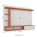 Painel para TV Até 60 Polegadas Itapema 1 Porta Branco/Nogal - Panorama Móveis
