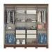 Guarda-Roupa Casal 8 Portas 4 Gavetas Castanho Hp - Briz