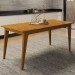 Mesa de Jantar 6 Lugares Rubi Cinamomo/Off White - Panorama Móveis