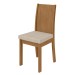 Kit 6 Cadeiras Athenas Amêndoa Clean/Linho Rinzai Bege 75869 - Móveis Lopas