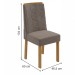 Mesa de Jantar 6 Lugares Astrid com Vidro Amêndoa Clean/Off White/Suede Animale Bege 77204 - Móveis Lopas