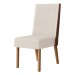 Mesa de Jantar 6 Lugares Isabella com Vidro Nature/Off White/Courano/Linho - Panorama Móveis
