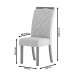 Mesa de Jantar 4 Lugares Charlotte com Vidro Nature/Off White/Marrom Amêndoa - Panorama Móveis