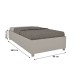 Cama Box Solteiro Mônaco Off White - Tcil Móveis