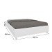 Base de Cama Box Queen Mônaco Neve - Tcil Móveis