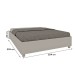 Base de Cama Box Queen Mônaco Off White - Tcil Móveis
