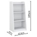 Estante para Livros Branco P04 - Movelbras
