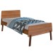 Cama Solteiro Orlando Nogal - Art In Móveis