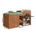 Cama de Solteiro Multifuncional Monterey 2 Portas Nogal - Art In Móveis