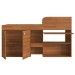 Cama de Solteiro Multifuncional Monterey 2 Portas Nogal - Art In Móveis