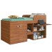 Cama de Solteiro Multifuncional Monterey 2 Portas Nogal - Art In Móveis