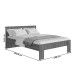 Cama Casal Los Angeles Nogal - Art In Móveis