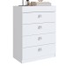 Cômoda Lock 4 Gavetas Branco - Art In Móveis