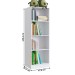 Estante para Livros Lock 6 Prateleiras Branco - Art In Móveis