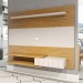 Painel para TV Até 50 Polegadas Opala 1 Porta para TV Pinho/Off White - Panorama Móveis