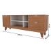Rack para TV Até 60 Polegadas Oklahoma 1 Porta 2 Gavetas Pinho/Off White - Panorama Móveis