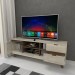 Rack para TV Até 60 Polegadas Oklahoma 1 Porta 2 Gavetas Off White/Carvalho - Panorama Móveis