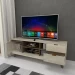 Rack para TV Até 60 Polegadas Oklahoma 1 Porta 2 Gavetas Off White/Carvalho - Panorama Móveis
