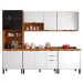 Cozinha Completa Firenze 13 Portas 2 Gavetas Amêndola Touch/Branco - Demóbile