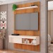 Painel para TV Até 50 Polegadas Jade 1 Porta com Ripado Freijó/Off White - Caemmun