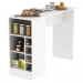 Bancada de Cozinha 1 Porta com Adega Branco - Fellicci