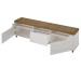Rack para TV Até 75 Polegadas Urano 2 Portas 1 Gaveta Pinho/Off White - Pnr Móveis