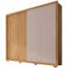 Guarda-Roupa Casal Moviment 2 Portas 4 Gavetas Buriti/Fendi - Caemmun