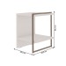 Mesa de Cabeceira Infinity 1 Prateleira Branco - Genialflex