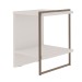 Mesa de Cabeceira Infinity 1 Prateleira Branco - Genialflex