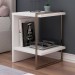 Mesa de Cabeceira Infinity 1 Prateleira Branco - Genialflex