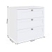 Cômoda Infinity 3 Gavetas Branco - Genialflex