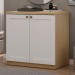 Sapateira Infinity 2 Portas Savana/Branco - Genialflex