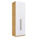 Guarda-Roupa Solteiro Infinity 2 Portas 4 Prateleiras Savana/Branco - Genialflex