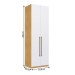 Guarda-Roupa Solteiro Infinity 2 Portas 3 Gavetas Savana/Branco - Genialflex