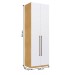 Guarda-Roupa Solteiro Infinity 2 Portas 2 Prateleiras Savana/Branco - Genialflex