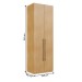 Guarda-Roupa Solteiro Infinity 2 Portas 2 Prateleiras Savana - Genialflex