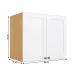 Armário Aéreo para Quarto Infinity 2 Portas Savana/Branco - Genialflex