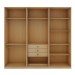 Guarda-Roupa Casal Infinity 6 Portas 3 Gavetas Nero Savana - Genialflex