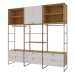 Closet Infinity 2 Portas 6 Gavetas Savana/Branco - Genilflex