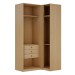 Guarda-Roupa Modulado Infinity 3 Portas 3 Gavetas Savana/Branco - Genialflex