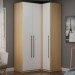 Guarda-Roupa Modulado Infinity 3 Portas 3 Gavetas Savana/Branco - Genialflex