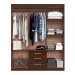 Guarda-Roupa Casal 6 Portas 3 Gavetas Cacau Rp3631 - Decibal