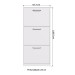 Sapateira 3 Portas Branco Rp1300 - Decibal