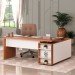 Mesa para Escritório Gerencia 1 Porta Freijó/Branco - Artany Móveis